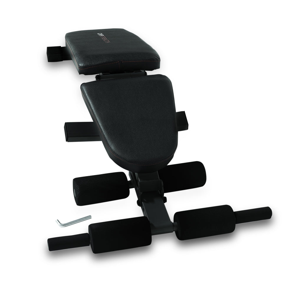 Strength Adjustable FID Weight Bench (600 Lb Weight acity), Black